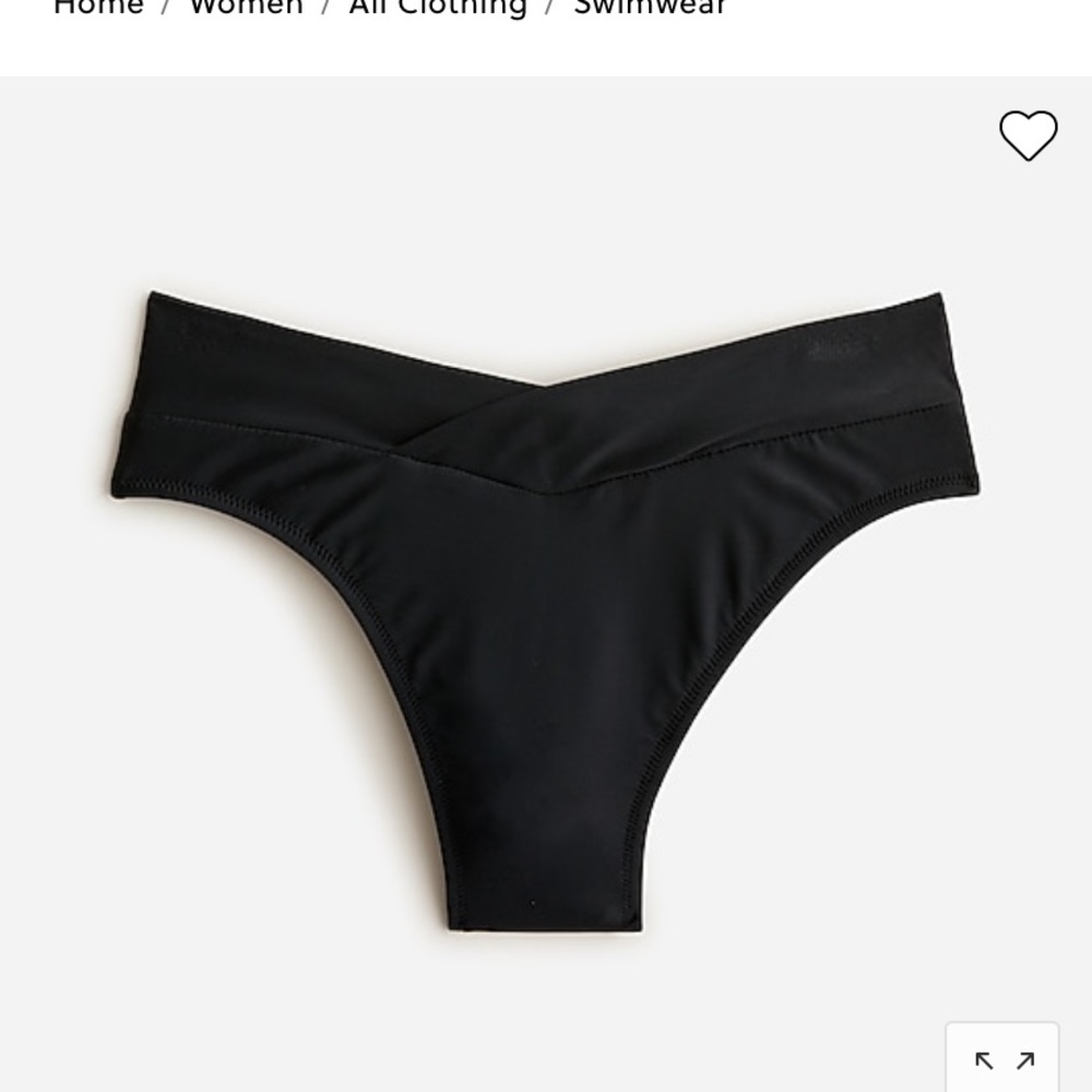 J crew new with tags size medium Cross-front cheeky bikini bottom